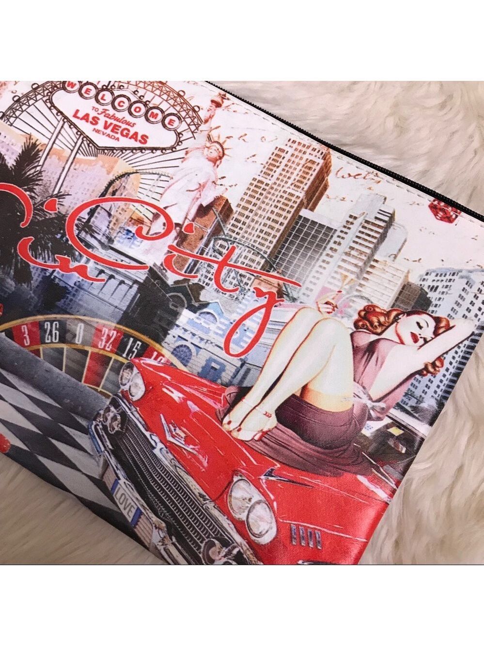 Robin Ruth- Sin City Pinup Las Vegas cosmetic Bag